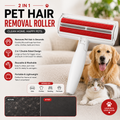 2-in-1 Pet Hair Remover Roller – Reusable & Washable